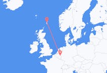 Fly fra Shetland Islands til Maastricht