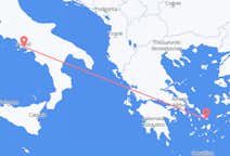 Flyreiser fra Mykonos, til Napoli