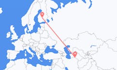Flights from Ashgabat to Jyvaskyla