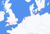 Flights from Exeter, England to Bornholm, Denmark