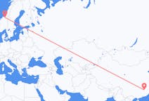 Flights from Ji an, China to Trondheim, Norway