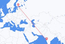 Flights from Kolhapur, India to Helsinki, Finland