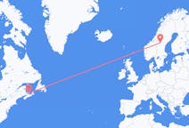 Flyg från Charlottetown till Östersund