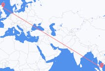 Flyreiser fra Kuala Terengganu, Malaysia til Aberdeen, Skottland