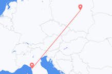 Flyrejser fra Pisa til Warszawa