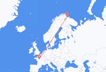 Flights from Kirkenes, Norway to Tours, France