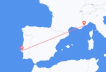 Loty z Nicea, Francja do Lizbony, Portugalia