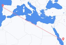 出发地 沙特阿拉伯出发地 艾卜哈目的地 西班牙維戈的航班