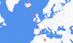Flyrejser fra Illizi, Algeriet til Akureyri, Island