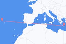 Flights from Terceira Island, Portugal to Heraklion, Greece