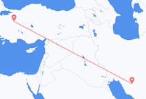 Flug frá Shiraz, Íran til Kütahya, Tyrklandi