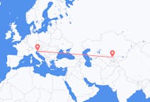 Flyg från Sjymkent till Trieste