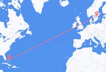 Flüge von Nord-Eleuthera, die Bahamas nach Linköping, Schweden
