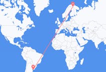 Flyrejser fra Montevideo, Uruguay til Ivalo, Finland