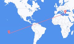 Flyreiser fra Rurutu, Fransk Polynesia til Mykonos, Hellas