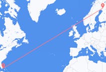 Flyreiser fra Bimini, Bahamas til Rovaniemi, Finland