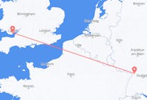 Flyreiser fra Karlsruhe, Tyskland til Cardiff, Wales
