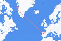 Flyg från Salamanca, Spanien till Sisimiut, Grönland