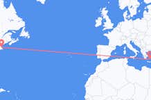 Flights from Boston to Santorini