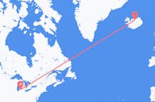 Flüge von Kalamazoo, die Vereinigten Staaten nach Akureyri, Island