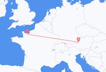Flights from Caen, France to Salzburg, Austria