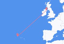 Flights from Flores Island, Portugal to Belfast, the United Kingdom
