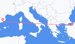 Flyg från Bursa till Barcelona