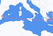 Flights from Parikia, Greece to Alicante, Spain
