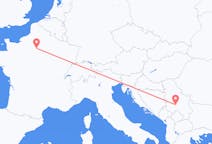 出发地 塞尔维亚出发地 克拉列沃目的地 法国巴黎的航班