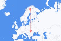 Flights from Pajala, Sweden to Sibiu, Romania