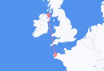 Flights from Quimper, France to Belfast, Northern Ireland