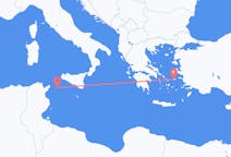Vluchten van Ikaria naar Pantelleria