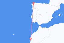 出发地 摩洛哥出发地 阿加迪尔目的地 西班牙圣地亚哥 － 德孔波斯特拉的航班