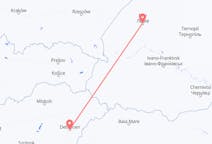 Vluchten van Lviv, Oekraïne naar Debrecen, Hongarije