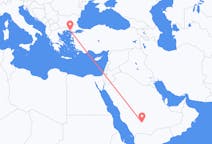 出发地 沙特阿拉伯瓦迪达瓦希尔目的地 希腊亞歷山德魯波利斯的航班