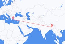 出发地 印度出发地 古瓦哈提目的地 希腊米科诺斯的航班