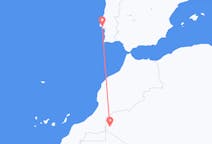 Flyrejser fra Tindouf, Algeriet til Lissabon, Portugal