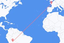 Flights from Puerto Maldonado, Peru to Nantes, France