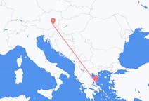오스트리아 그라츠에서 출발해 그리스 스키아토스로(으)로 가는 항공편
