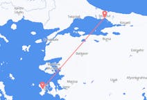 Flights from Chios in Greece to Istanbul in Turkey