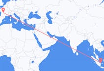 Flüge von Pangkal Pinang, Indonesien nach Limoges, Frankreich