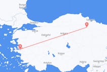Vols depuis la ville d'Amasya vers la ville d'Izmir