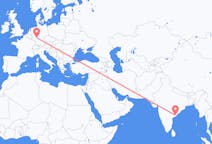 Vluchten van Rajahmundry, India naar Frankfurt, Duitsland