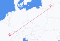Flyg från Vilnius, Litauen till Genève, Schweiz
