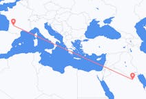 Loty z Al-Kajsuma, Arabia Saudyjska do Bergerac, Francja