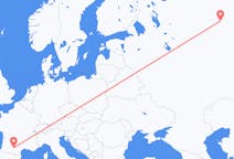 Flights from Syktyvkar, Russia to Toulouse, France