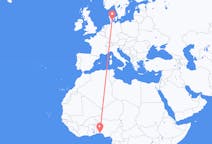 Flyreiser fra Lagos, Nigeria til Sønderborg, Danmark