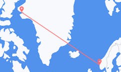 Flights from Qaanaaq, Greenland to Bergen, Norway