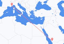 Flyg från Abha, Saudiarabien till Nice, Frankrike
