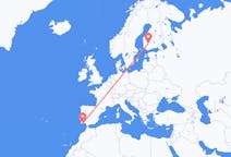 Flyg från Faro, Portugal till Tammerfors, Finland